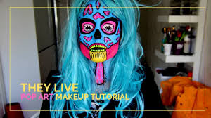 they live pop art face paint makeup