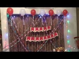 diy birthday party decoration for