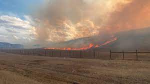 near Kipling in Colorado following wildfire