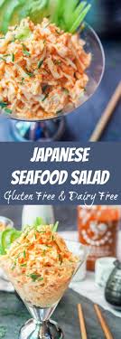 seafood salad with asian flavors with