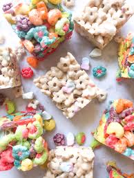 colorful marshmallow cereal treats