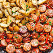 smoked sausage and potato skillet