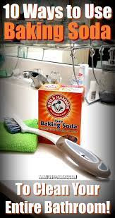 Clean The Bathroom With Baking Soda