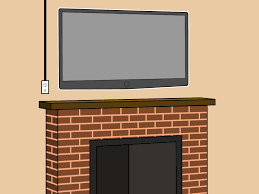 mounting tv on brick fireplace annqe