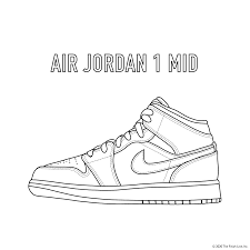 Кроссовки air jordan 1 flyease turf orange. 10 Free Printable Coloring Pages For Kids Just For Kicks Coloring Book By Finish Line