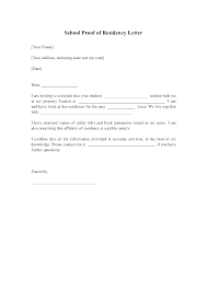 proof of residency letter templates