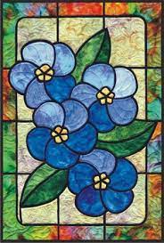 stained glass quilt