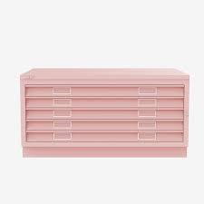 bisley pink filing cabinets blush