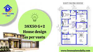 38x50 G 2 House Design As Per Vastu