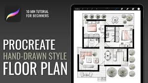 hand drawn style floor plan tutorial