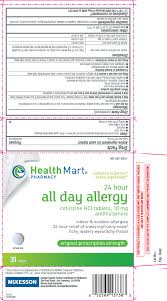 All Day Allergy 24 Hour Tablet Mckesson Health Mart