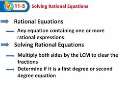 Ppt Rational Equations Powerpoint