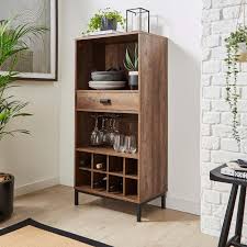 Fulton Compact Wine Cabinet Pine