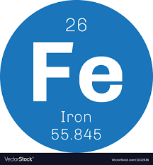 iron chemical element royalty free