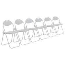 6x padded folding chairs easy