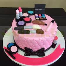 mac makeup kit fondant cake