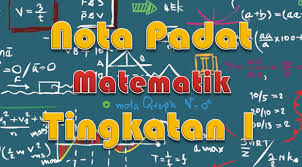 Belajar bab 1 matematik tingkatan 1 | nombor nisbah (bahagian 1) kssm. Nota Padat Matematik Tingkatan 1 Kssm Gurubesar My