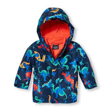 S Toddler Boys Dino Print 3 In 1 Jacket Blue The