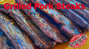 pork steaks on the char griller akorn