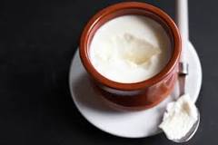 What does curdled Greek yogurt look like?