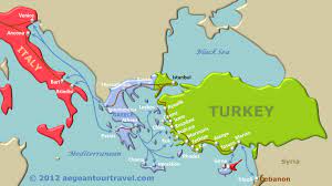 How long is the flight from italy to turkey? Route Map Italy Greece Turkey Route Map Italy Greece