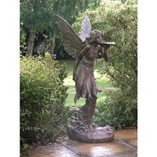 large standing fairy garden sculpture