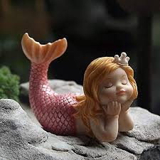 Mini Dreaming Mermaid Princess Statue