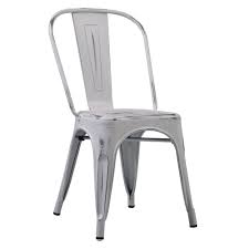 We will review and answer your question shortly. Retro Style Distressed White Metal Stacking Dining Chair 63 60 Go Furniture Co Uk