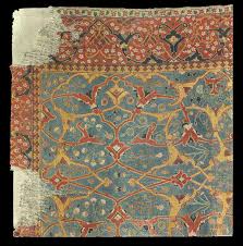 safavid arabesque carpet fragment
