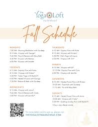schedule sign up yoga loft marblehead