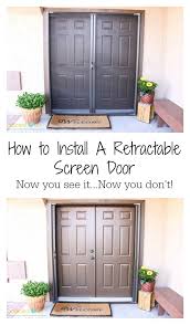 install a retractable screen door