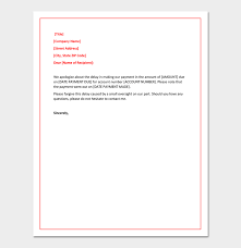 Apology Letter For Late Payment 4 Samples Examples Formats