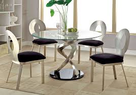 Spark Round Glass Top Modern Table