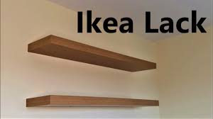 install ikea lack floating wall shelf