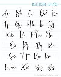 calligraphy alphabets what are
