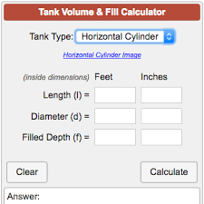52 Unfolded Underground Storage Tank Capacity Chart