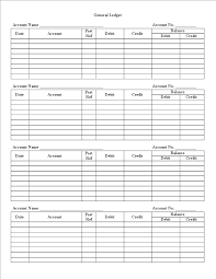 Free Accounting Ledger Paper Templates At Allbusinesstemplates Com