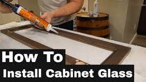 How To Install Cabinet Door Glass