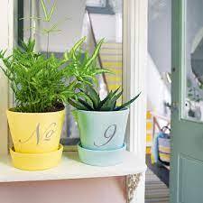 yes you can paint plastic plant pots