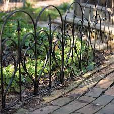13 wrought iron garden border ideas