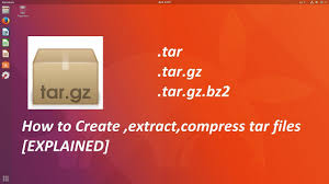 extract compress tar files