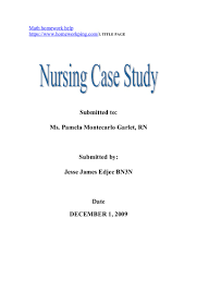Case Study Analysis Title Page   Resume Pdf Download