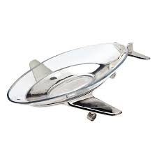 Airplane Glass Serving Tray