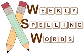 Weekly Spelling Words
