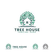 nature house logo designs concept