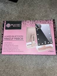 bluetooth makeup mirror pink