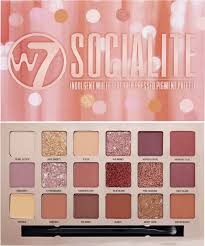 w7 socialite eyeshadow palette ad