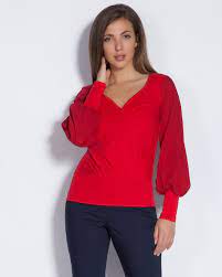 Магазин нов етикет дамски дрехи — пуловери — блузи — жилетки — рокли — топове — ризи — сака — поли — панталони — къси панталони — тениски — дънки — спортни — якета. Chervena Damska Bluza Margarett Fashion Women S Top Women