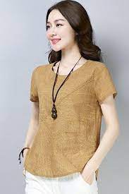 Tampil percaya diri dengan blouse kerja dan resmi ke kantor. Baju Blouse Wanita Terkini Model Terbaru Vintage Linen Cotton Shopperboard