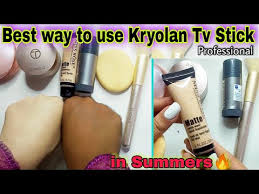 how to use kryolan tv paint stick in